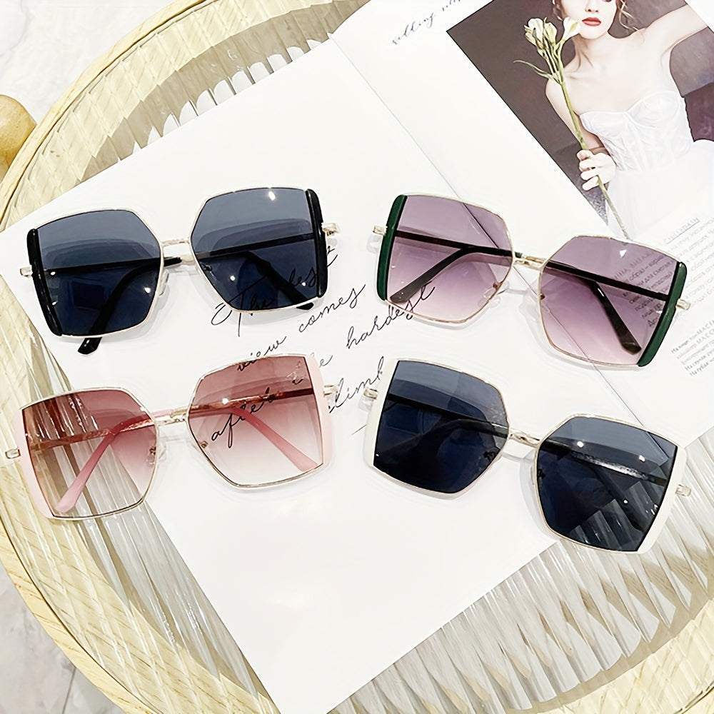 Gradient Metal UV400 Sun Shades Glasses For Driving