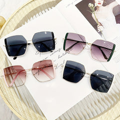 Gradient Metal UV400 Sun Shades Glasses For Driving