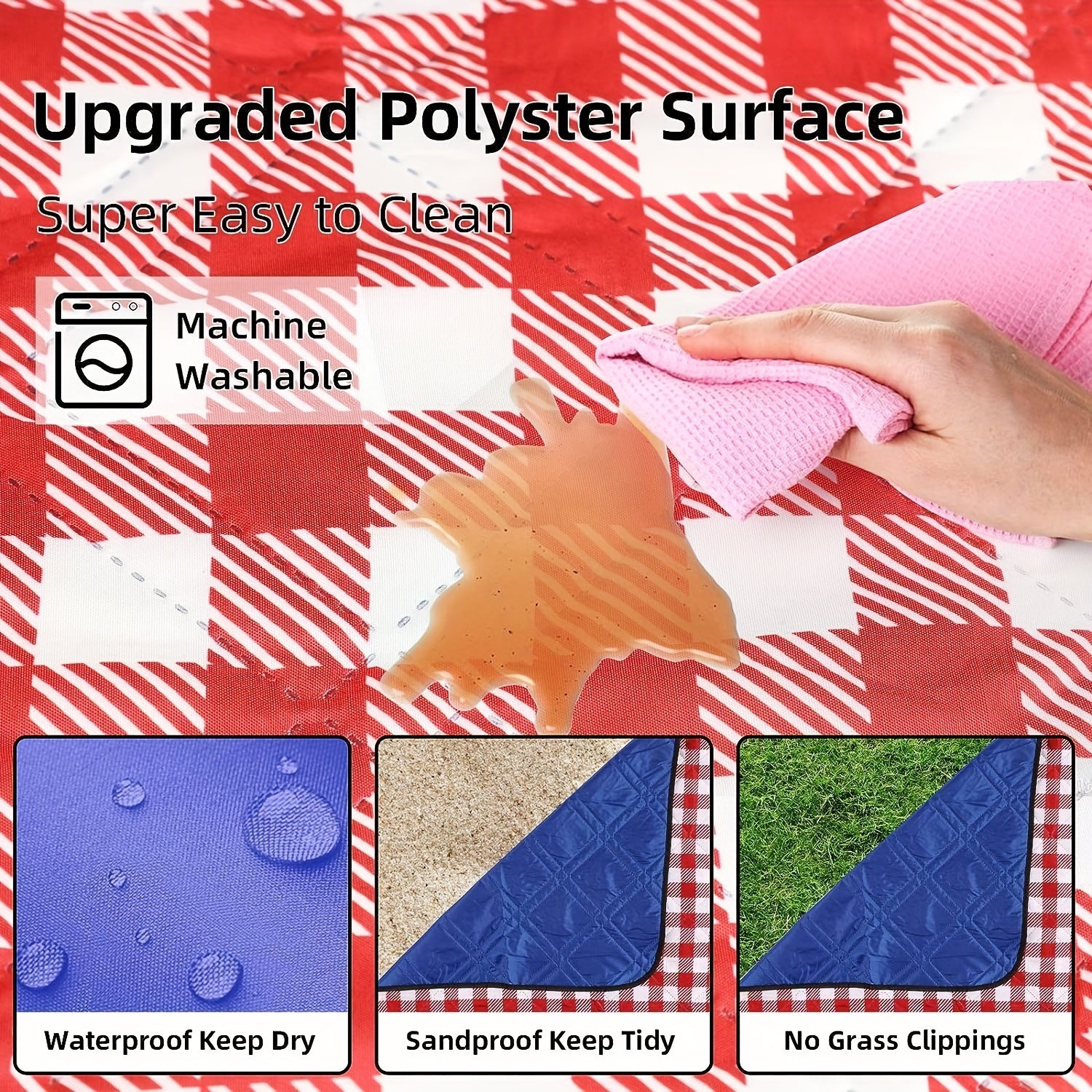 Large Reusable Insulated Bag for Outdoor Picnics