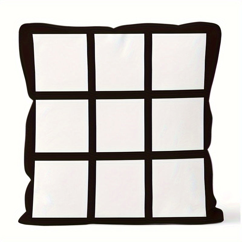 4pcs Plaid Printed Soft Short Plush Pillowcase for Camping