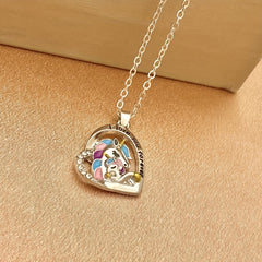 Unicorn Pendant Necklace Gift For Girls