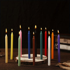 12pcs Colorful Birthday Cake Candle Rod Wax Christmas Celebration Wedding Gift