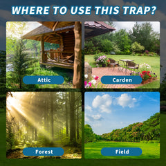 2 Pack Spring Traps - Outdoor and Home Use