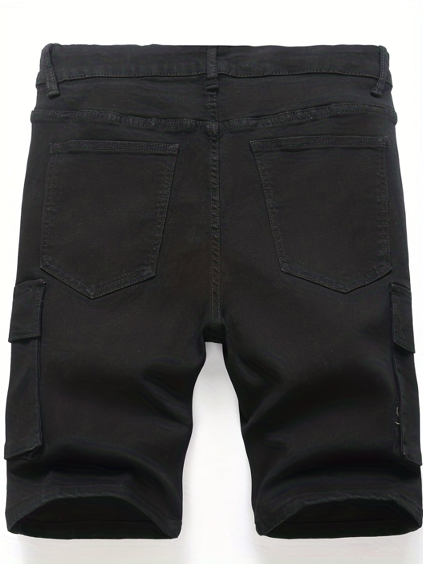 Men's Stretch Denim Shorts Casual Outdoor Summer Cargo Pocket