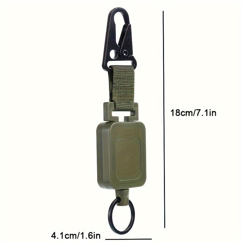 Retractable Keychain Buckle Steel Wire Rope Keyring