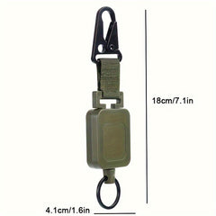 Retractable Keychain Buckle Steel Wire Rope Keyring