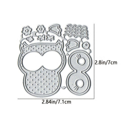 Educational Owl Cutting Dies DIY Metal Punch Stencils