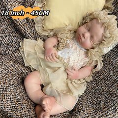 18 Inch Silicone Doll with Dress for Christmas