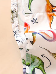 Kids Dinosaur Print Button Down Shirt Boys Casual Tee