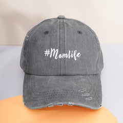 mamlipe Washed Hole Baseball Cap for Men