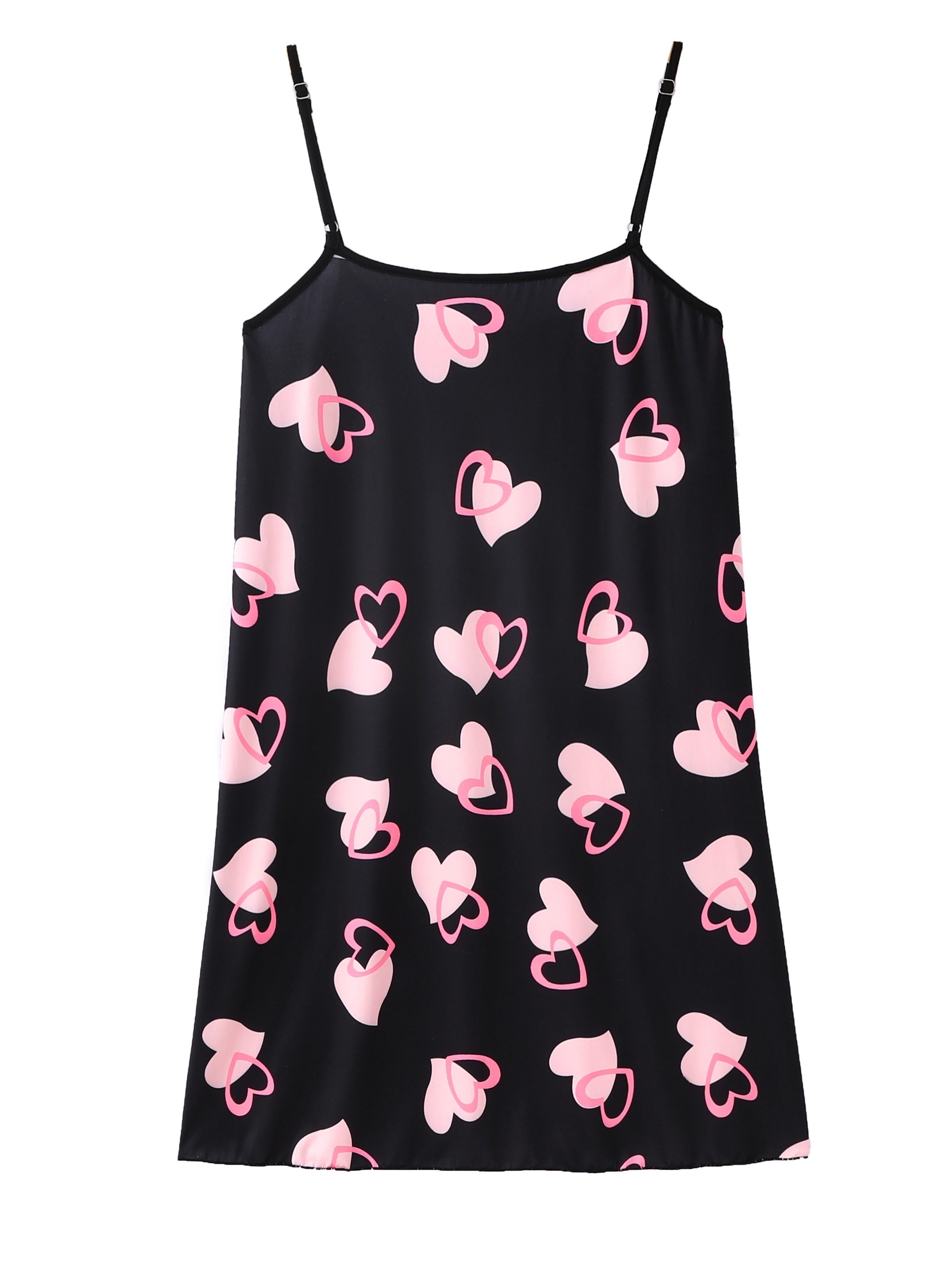 Heart Print Cami Sleep Dress