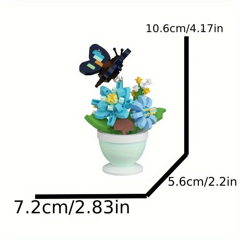 Insect Flower Micro Particle Assembly Building Block Toy DIY Gift