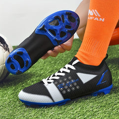 XJIAN Boy's Non Slip Football Cleat With Spikes - Outdoor Soccer Shoes