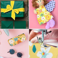 40pcs Floral Printed Quilting Fabric Cotton Craft DIY Handmade Doll Clothes