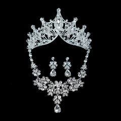 3PCS Wedding Dress Dinner Accessories Bridal Jewelry Set