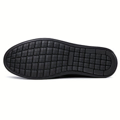 Men's Moc Toe Loafer Shoes Comfy Non slip Slip On Shoes