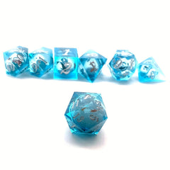 Creative Epoxy Resin Sharp Dice Liquid Core Mini Game Punishment Fun Dice