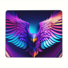 Square Sewn Edge Mouse Pad Eagle Wings Pattern Office Home Gaming Desktop Laptop