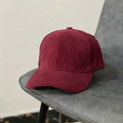 Adjustable Corduroy Baseball Cap for Outdoor Sport