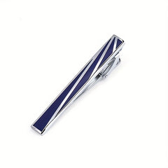 Men's Striped Tie Clip Business Formal Wear Tie Accessories