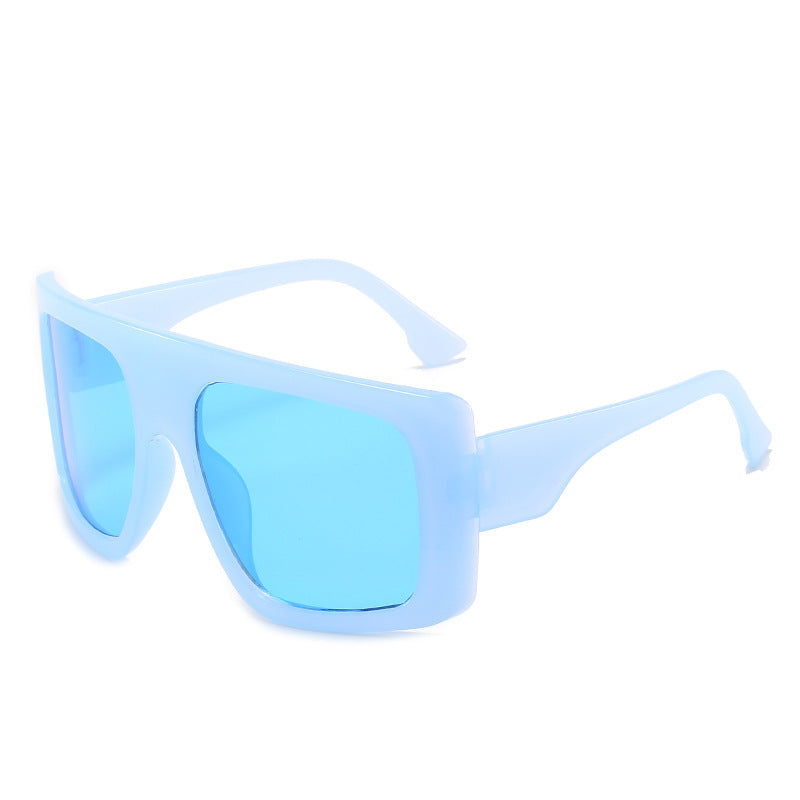 Plastic Frame Oversized Sunglasses For Men