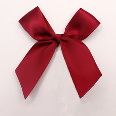 20pcs 85 85mm Fresh Pink Ribbon Bows Small Size Satin Ribbon Bow Flower Craft