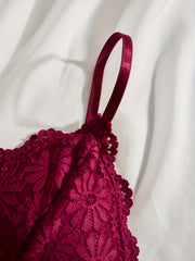3pcs Lace Wireless Bras Comfy & Scallop Trim Bra Women's Lingerie
