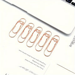 10pcs Metal Pen Clips Notebook Paper Clips Stationery Tools