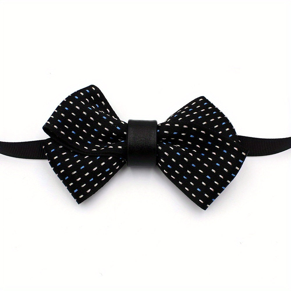 Classic Dotted Bow Tie Solid Bowknot for Women Men