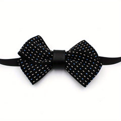 Classic Dotted Bow Tie Solid Bowknot for Women Men