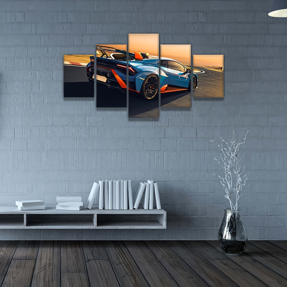 Sports Car Canvas Wall Arts Living Room Decor Modern Racing Car Pictures