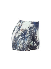 Letter Print Skinny Shorts for Women