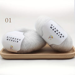 15% Mohair 85% Acrylic Yarn for DIY Knitting Scarf Shawl 25g