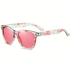 Men's Polarized Floral Cat Plaid Sunglasses UV400 Protection