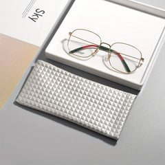 Solid Glasses Bag with Automatic Closure Sunglasses Pouch