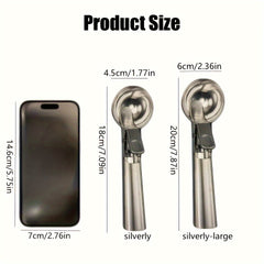 Stainless Steel Ice Cream Scoop & Fruit Spoon