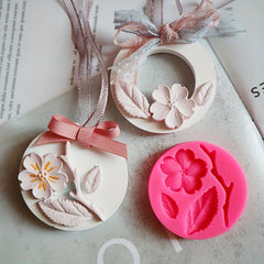Peach Blossom Silicone Mold for DIY Candles and Crafts