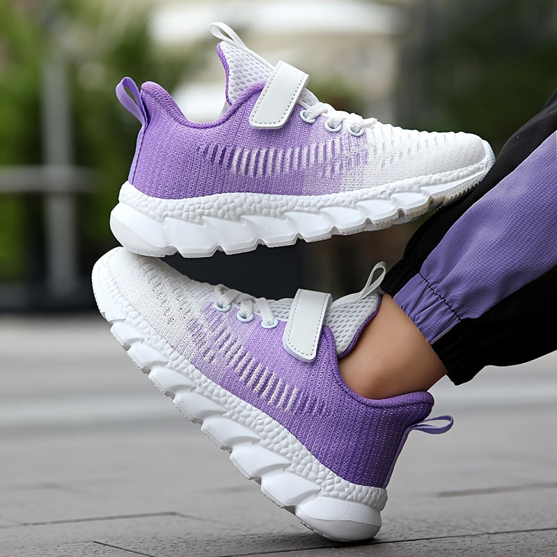 Girls Butterfly Mesh Platform Shoes