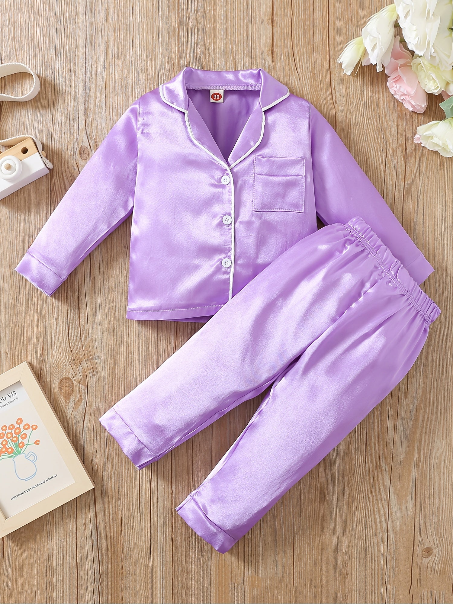 Baby Girls Pajamas Family Outfit Long Sleeve Top & Pants Set