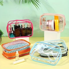 Clear Makeup Bag Zipper Travel Transparent Cosmetic Case Waterproof