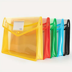 A4 Poly Envelope Expanding File Wallet Snap Closure Label Pocket