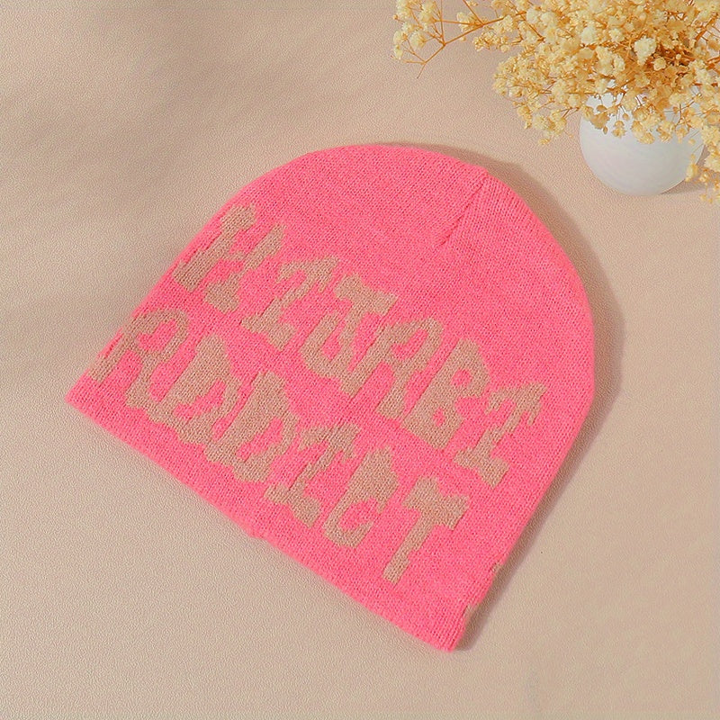 Y2K Multicolor Letter Woolen Hat Street Style
