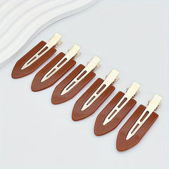 6pcs Acrylic Hair Clips Set Duck Billed for Women's Hair Accessories