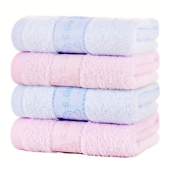 4pc Bamboo Fiber Towel Absorbent Towels for Adults & Child