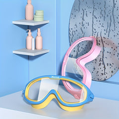 Large Frame Adults Swimming Goggles Waterproof Anti Fog Swimming Glasses