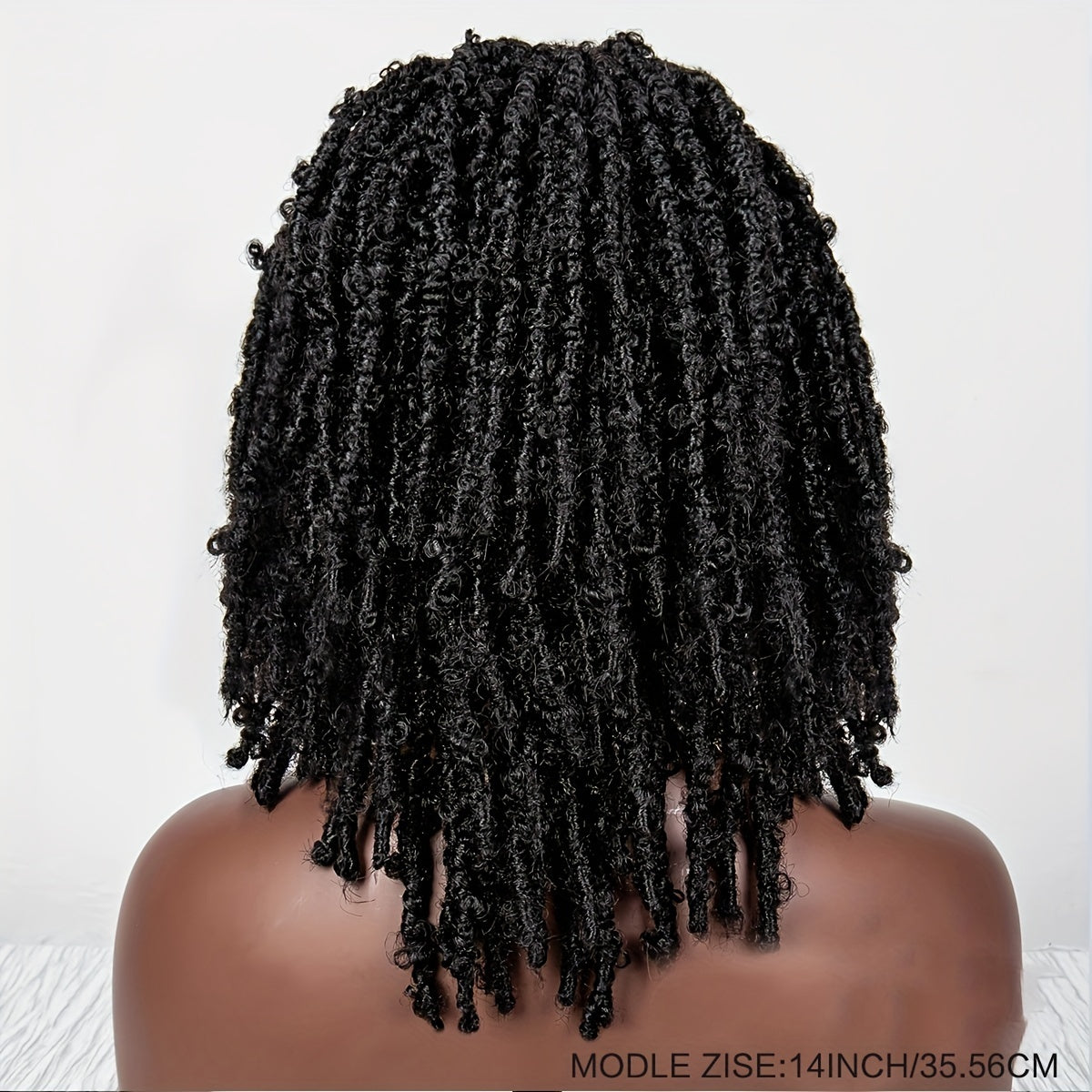 Triangle Knotless Butterfly Locs Braided Wig Shoulder Length Locs Wigs
