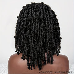 Triangle Knotless Butterfly Locs Braided Wig Shoulder Length Locs Wigs