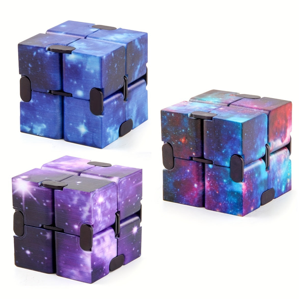 3pcs Cube Toy Sensory Stress Relief Infinite Cubes Hand Held Magic Toy