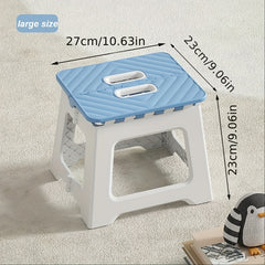 1pc Folding Stools Plastic Portable Outdoor Small Stools Household Benches