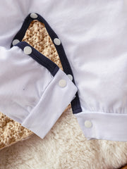 Baby Gentleman Jumpsuit LITTLE BOY Print Cotton Onesie